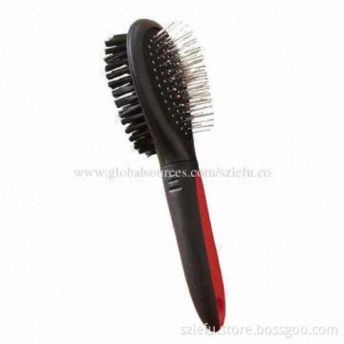 Combination pet brush, double-headed design